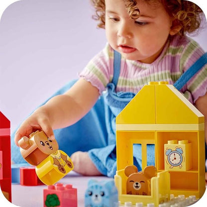 LEGO My First Duplo Daily Routines: Eating and Sleeping, Social Development Emotions Game 4 Animal 1.5 Years 10414