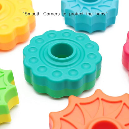 (1 PCS) Spinning Stacking Toys,Spin Toys ABS Plastic and Color Rainbow Design