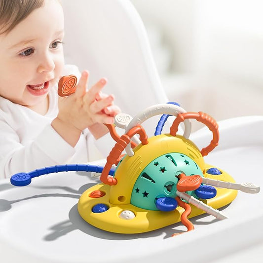 High Chair Toys with Suction Cup, Montessori Toys for 1 Year Old