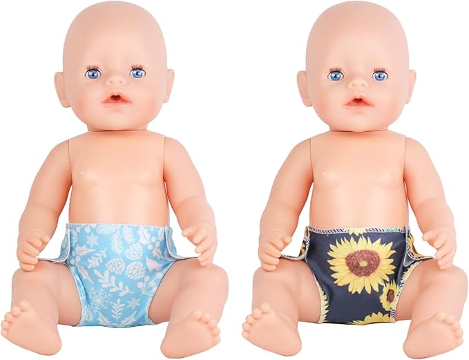 SOTOGO 10 Pieces Doll Diapers Doll Underwear Doll Underpants Doll 14-18 Inch