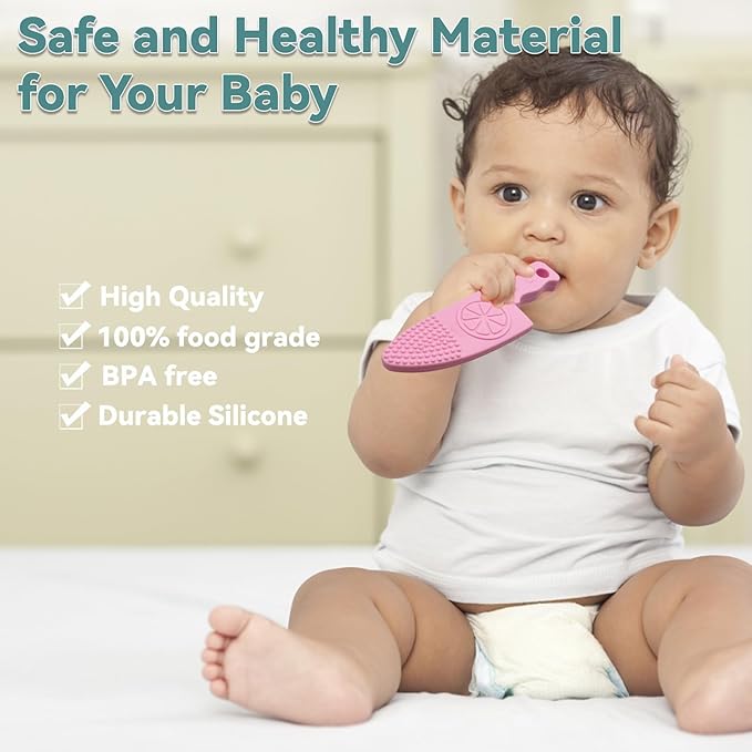 Baby Teething Toys’╝? Pack Baby Teether Toys’╝īBPA-Free’╝īTeether Chew Toy Set’╝īSoft 6-12 Months