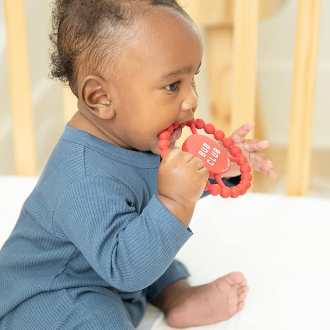 Bella Tunno Happy Teether ??Soft & Easy Grip Baby Teether Toy, Silicone Teether Ring to Help Soothe Gums