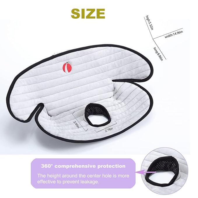 Baby Piddle Pad Car Seat Liner,Potty Training car seat Protector with Waterproof Liner for Child Safety Car Seat Stroller and Dinner Chair,Machine Wash and Dry (Plus-Grey 2Pcs)