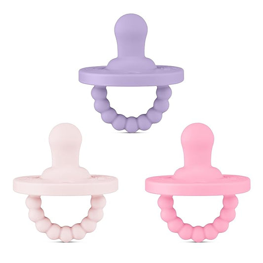 Ryan & Rose Cutie PAT All-in-One Pacifier and Teether Massaging (3 Pack),
