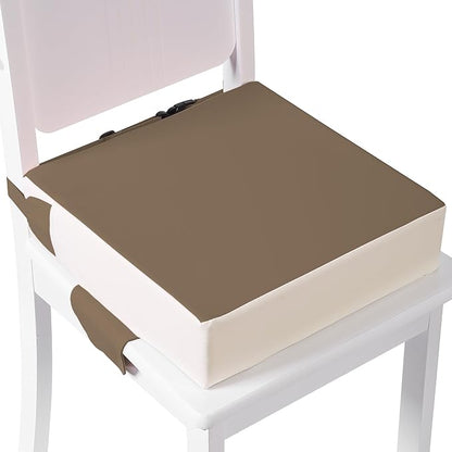 Booster Seat for Kitchen Chair with Adjustable Straps, Toddler Booster Seats for Dining Table Portable for Travel Camping Eating, Booster Cushion for Table for Baby Child Infant Kid Boy Girl