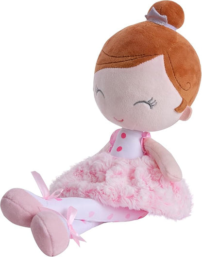 17 inch Ballerina Princess Doll Stuffed Animal for Girls Toy Set for 3 4 5 Year Old Girl Gift for Little Girl, Birthday 3-9