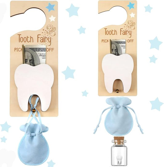 3 Pcs Tooth Fairy Tooth Holder Bag Tooth Fairy Door