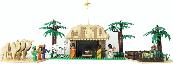 African Nativity International Series - Block Building Christmas Nativity Set 12+ (603