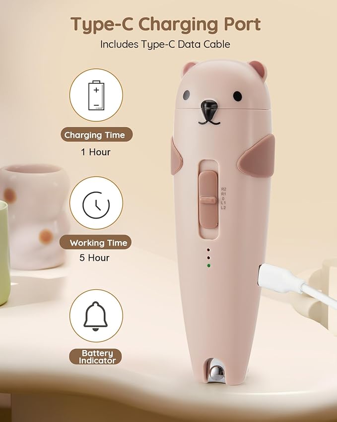 Lilian&Gema Baby Healthcare and Grooming Kit, 28-in-1 Rechargeable Nail Trimmer Electric Set, Dual Auto Light Baby Nail Care Kit, Portable Newborn Nursery Health Care Set for Infant Toddlers Boy Girl