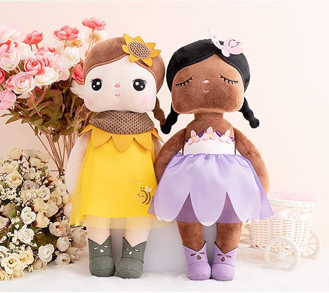13" Exclusive New MeToo Princess Doll, Cute Flower Fairy Plush Doll
