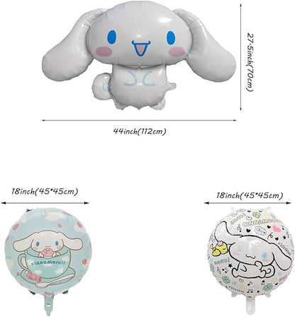 Cute Cartoon Anime Balloon Doll - Set of 5, Large Foil Balloon for Birthday Party