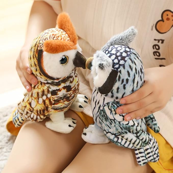 New Simulation Owl Plush Toy Cute Bird Animals Doll Baby A,20cm/ 7inch)
