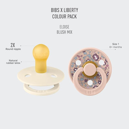 BIBS Liberty Pacifier | 2 Colour Natural Rubber Latex Soothers