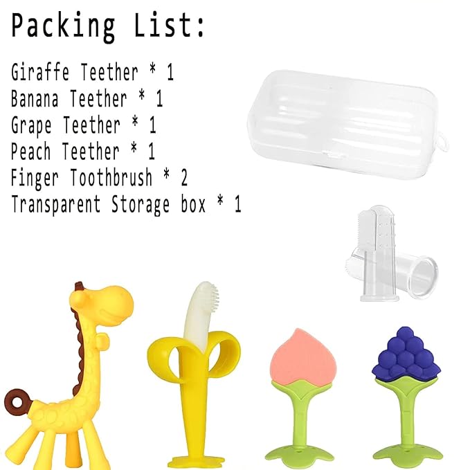 Baby Teething Toys, Silicone Baby Teether Freezer BPA Free