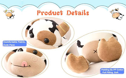 HWD 12'' Soft Cow Plush Dolls Stuffed Animals Toys Gifts for Kids, Toddler (Style_2/11.8 inch)