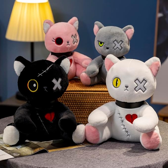 Cat Plush Doll, Soft Anime Cat Plush Doll (25cm/9.8in) (Color