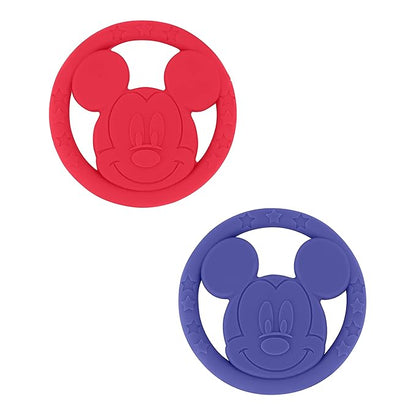 Cudlie Disney Silicone Teether Toy Set for Infants, Food Grade and BPA Free Teethers for Babies 6-12 Months 2-Pack Teether