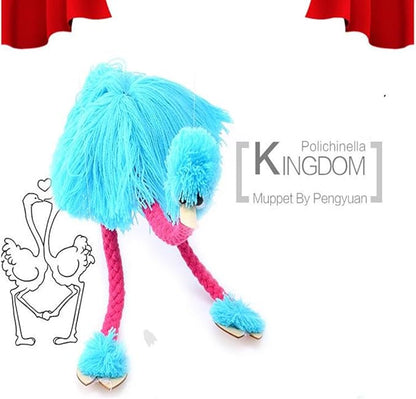 HOCHE Toy-Marionette Ostrich (Blue)