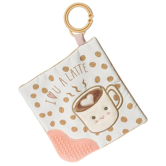 Sweet Soothie Crinkle Teether Toy with Baby Paper and Squeaker, 6 x 6-Inches