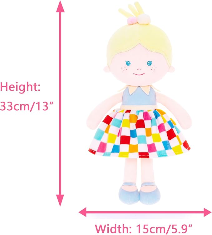 Onetoo Soft Baby Doll for Girls First Baby Doll Plush 14"（Milly Series）