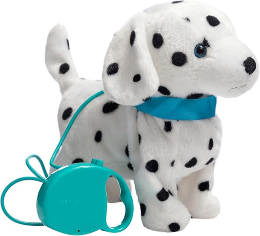 HollyHOME Plush Animated Puppy Dalmatian Puppy Dog Toy Pet 11 Inches