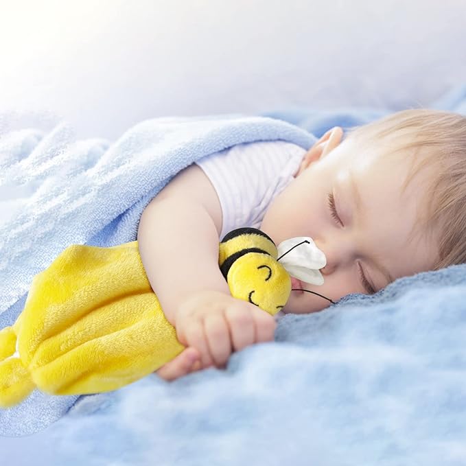 Pro Goleem Bee Loveys for Babies Soft Security Blanket Baby 12 Inch