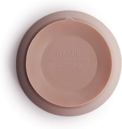 mushie Silicone Suction Bowl | BPA-Free Non-Slip Design (Blush)