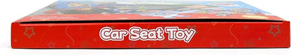 Dr.Rapeti Double-Sided Car Seat Toy, Rear Facing Car Seat Toy, Travel Activity Set, Easier Drive for Newborn, Adjustable Activity Arch with Baby Mirror, Teether, Ring Rattles