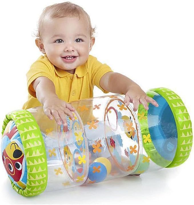 Infant Inflatable Roller PVC Early Development Crawling Toys, with Balls 3 Months 3 Years