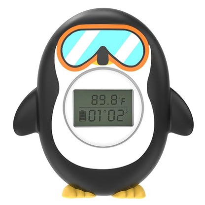 Bath Thermometer for Baby, Safety Pregnancy Bathtub Thermometer with Battery Power Display Feature, Floating Water Temperature Gauge, Auto On/Off Baby Shower Thermometer
