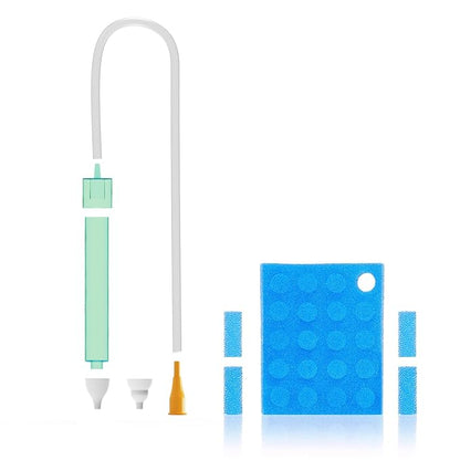 Baby Nasal Aspirator with 24 Filters, Mouth Suction Nasal Congestion Relief for Toddlers 2 Silicone