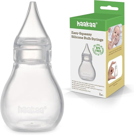 Haakaa Silicone Baby Nasal Aspirator | Nose Bulb Syringe