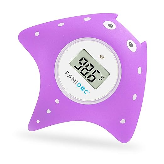 Famidoc Baby Bath Thermometer with Room Thermometer NEW Upgraded Sensor