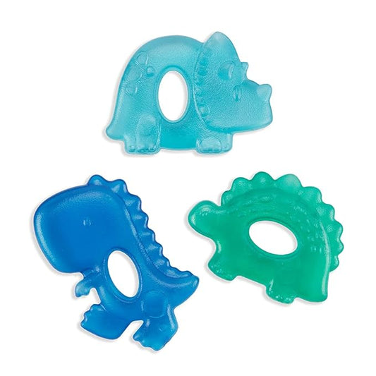 Itzy Ritzy Water-Filled Teethers - Cold Cutie Coolers Textured On Both Sides to Massage Sore Gums & Emerging Teeth 3 Coordinating