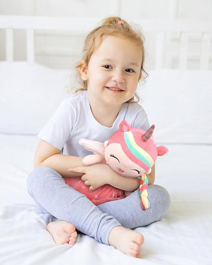 GAGAKU Plush Baby Girl Dolls 17'' Soft Unicorn Stuffed Animal