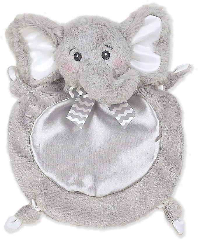 Bearington Baby Wee Spout, 8 x 7 Inch Small Gray Elephant Stuffed Animal