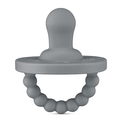 Ryan & Rose Cutie PAT Pacifier Teether (Flat, Charcoal)