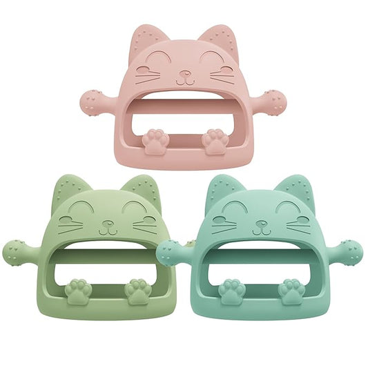 Baby Teether Toys,Silicone Teething Toys for Babies 0-6 Months 0-6 Months,Ideal