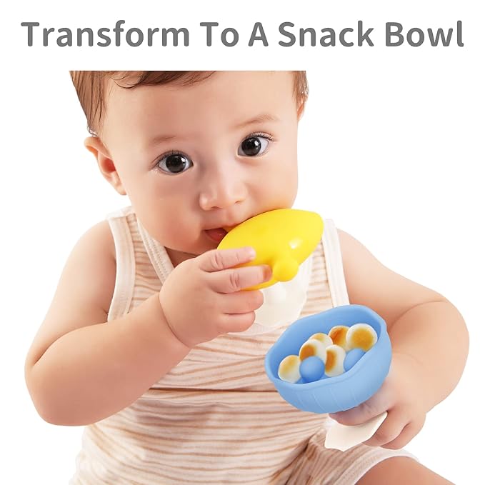 Baby Teething Toys for 3-12 Months+,Silicone Mombella Baby Teether with Suction Base