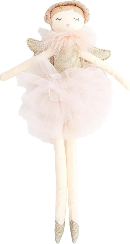 MON AMI Angel Stuffed Doll - 15", Soft Elegant Plush Doll for Little Girls