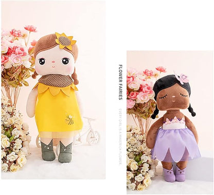 13" Exclusive New MeToo Princess Doll, Cute Flower Fairy Plush Doll