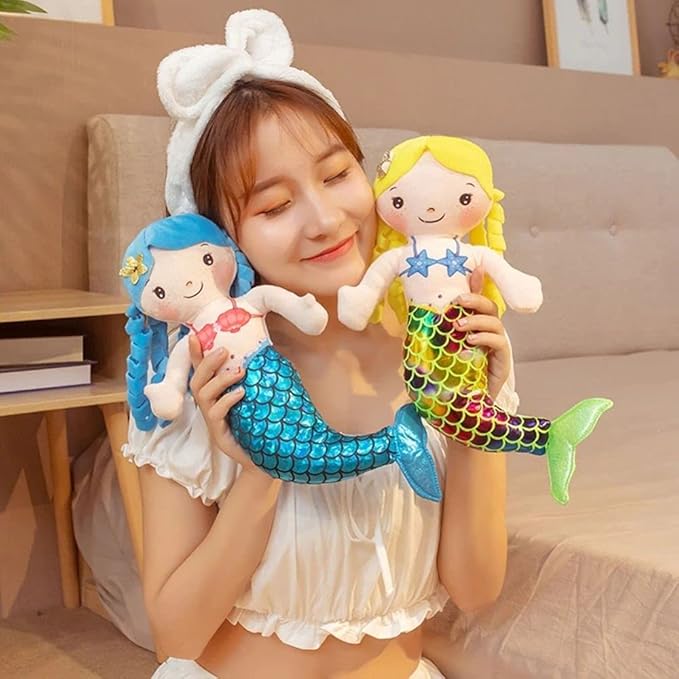 Mermaid Soft Plush Doll Princess for Girls Toddlers & Babies, Mermaid Gifts for Girls 30 cm)