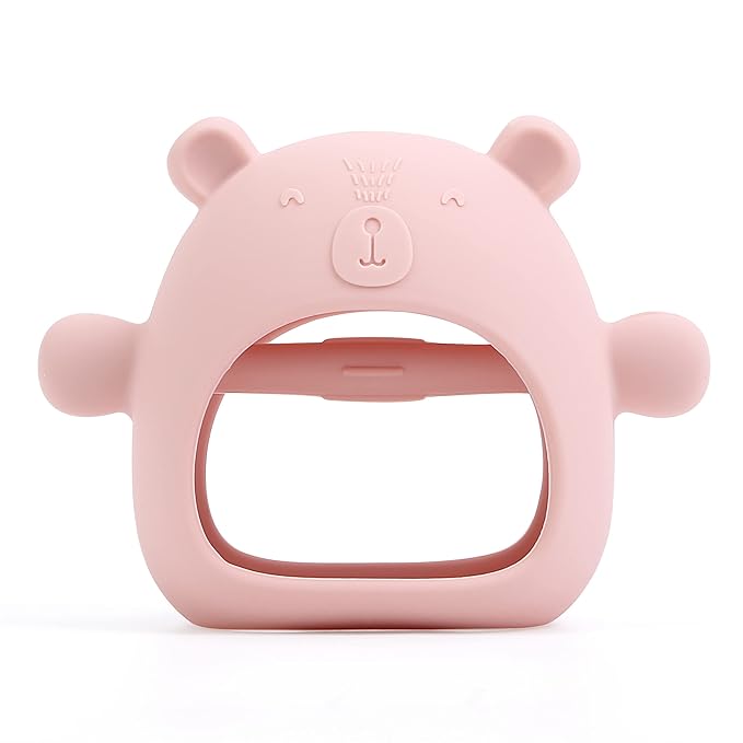 Teething Toys for Babies 0-6 Months, Never Drop Silicone Baby Teether