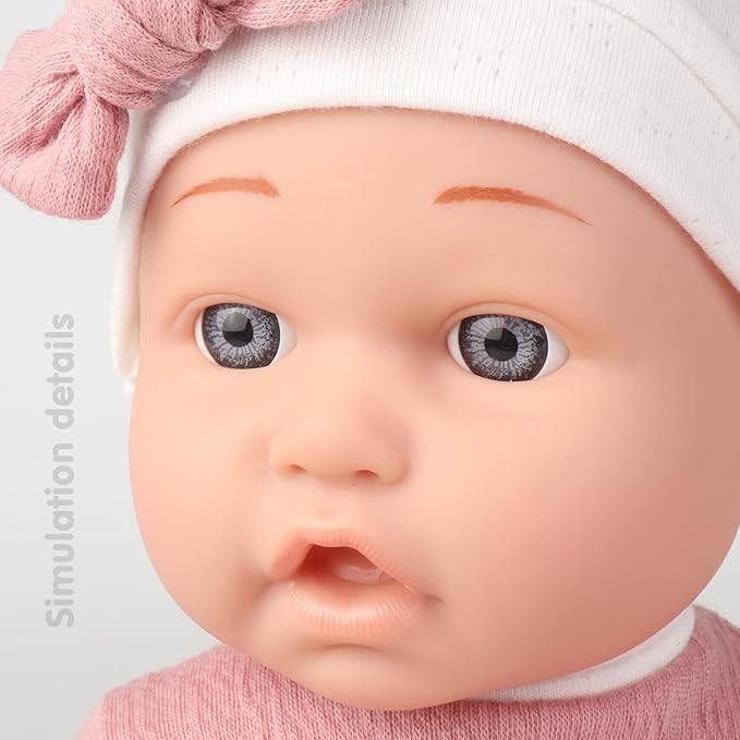 12 inches Realistic Twins Baby Doll with Clothes and Pacifiers, 36 Months