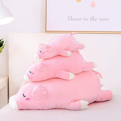 PASSIONFRUIT Stuffed Plush Pig/Piggy Pet -Toy Pink 17.6" Doll Baby Pillow Stuffed Animal | Super Soft, Huggable Toy for Toddler