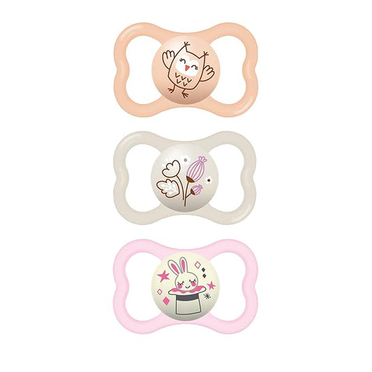 MAM Air Night & Day Baby Pacifier, for Sensitive Skin 6-16 Months, 3 Count 1)