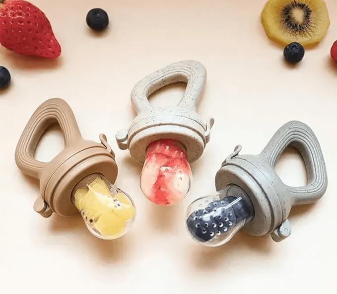 Avee & Co Silicone Teething Pacifier and Fresh Fruit Feeder, Baby Pacifier for Teething