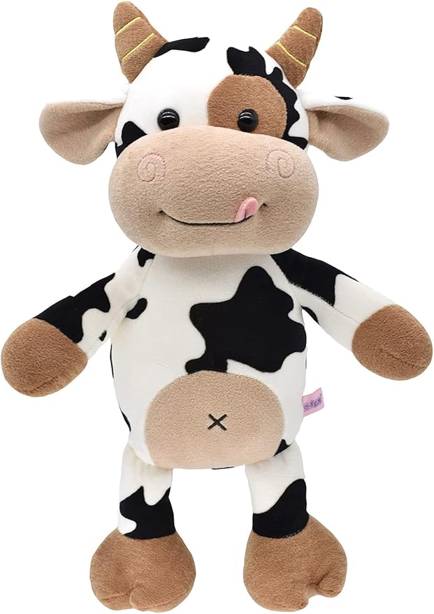 HWD 12'' Soft Cow Plush Dolls Stuffed Animals Toys Gifts for Kids, Toddler (Style_2/11.8 inch)