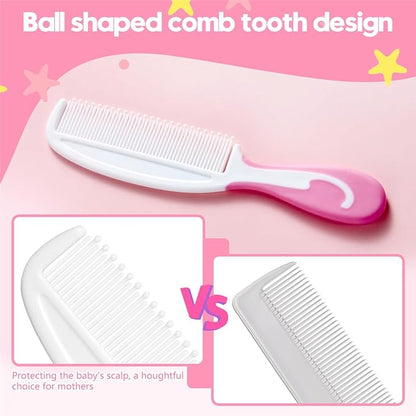 Baby Hair Brush and Comb Sets, New Born Baby Hair Brushes