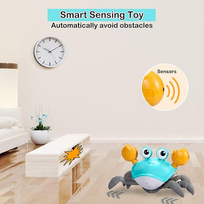 Crawling Crab Baby Toy Gifts Infant Tummy Time Toys Build 0-6 6-12 1-3 4+